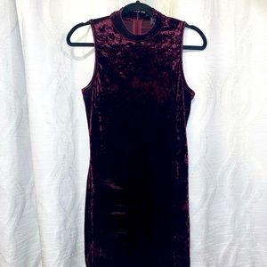 Velvet bodycon dress